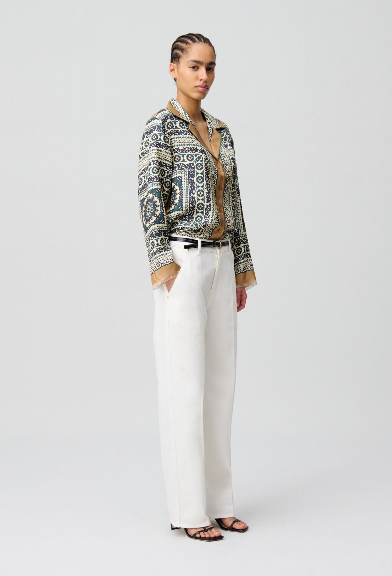 Silk printed shirt
