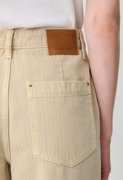 Straight Leg Denim Jeans