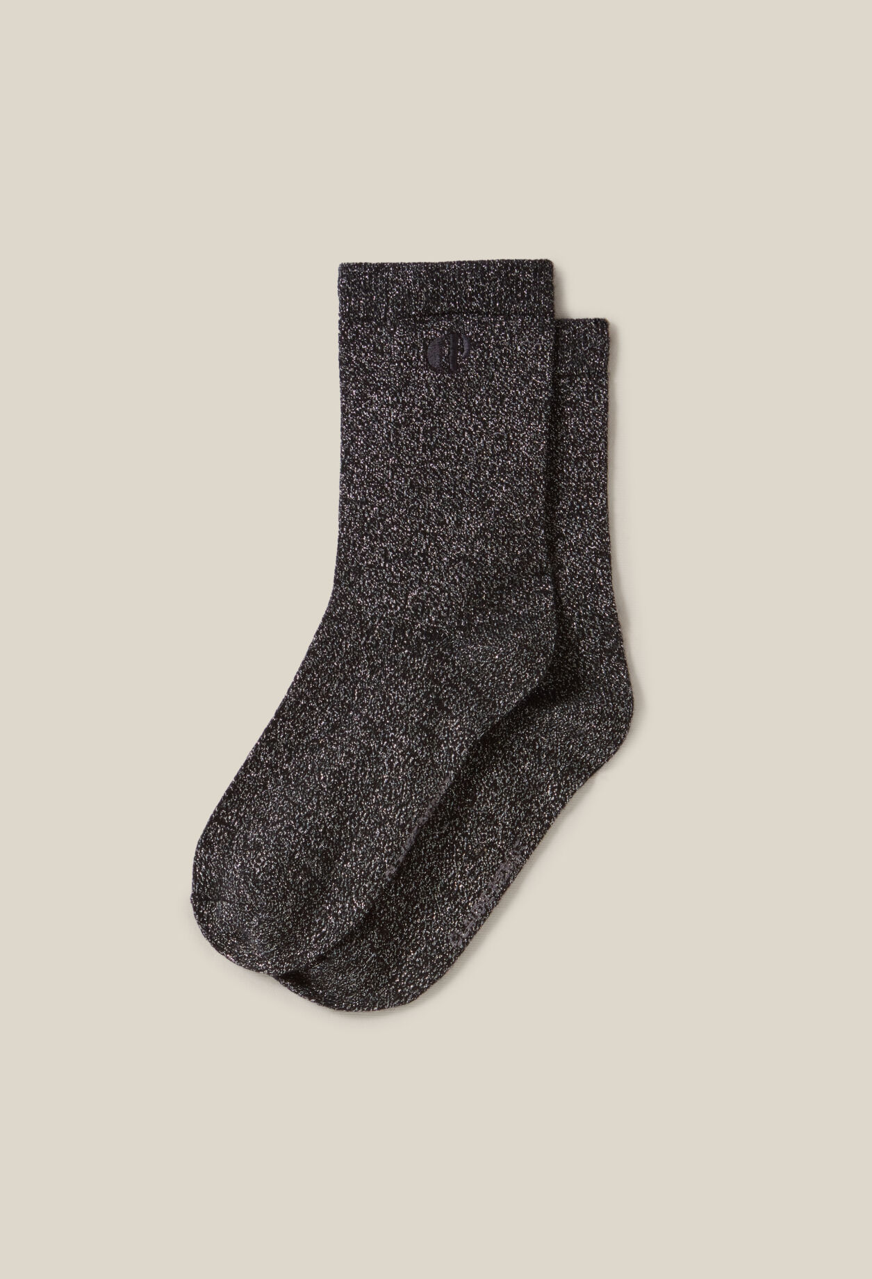 Sparkly black socks