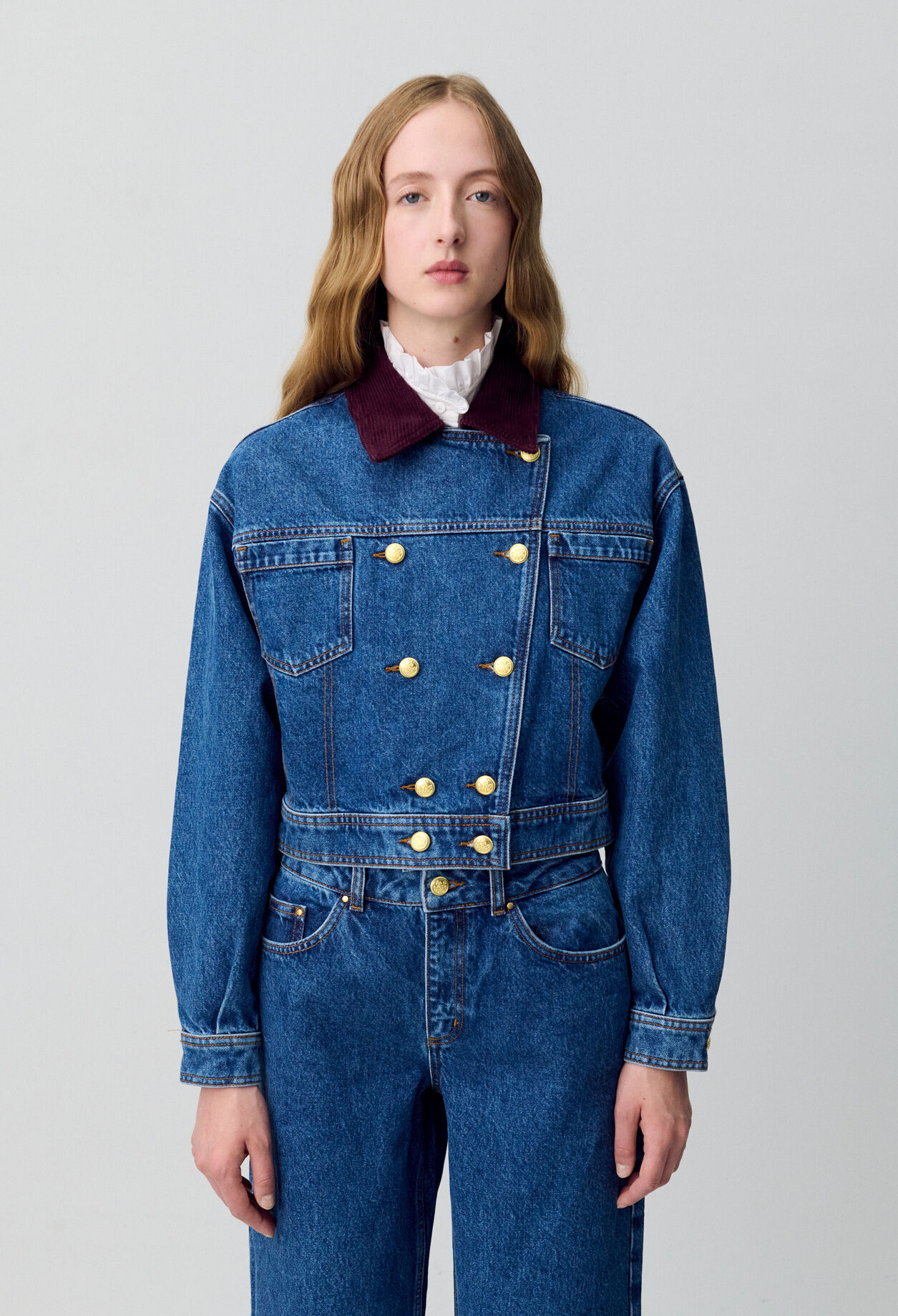 Denim Biker Jacket