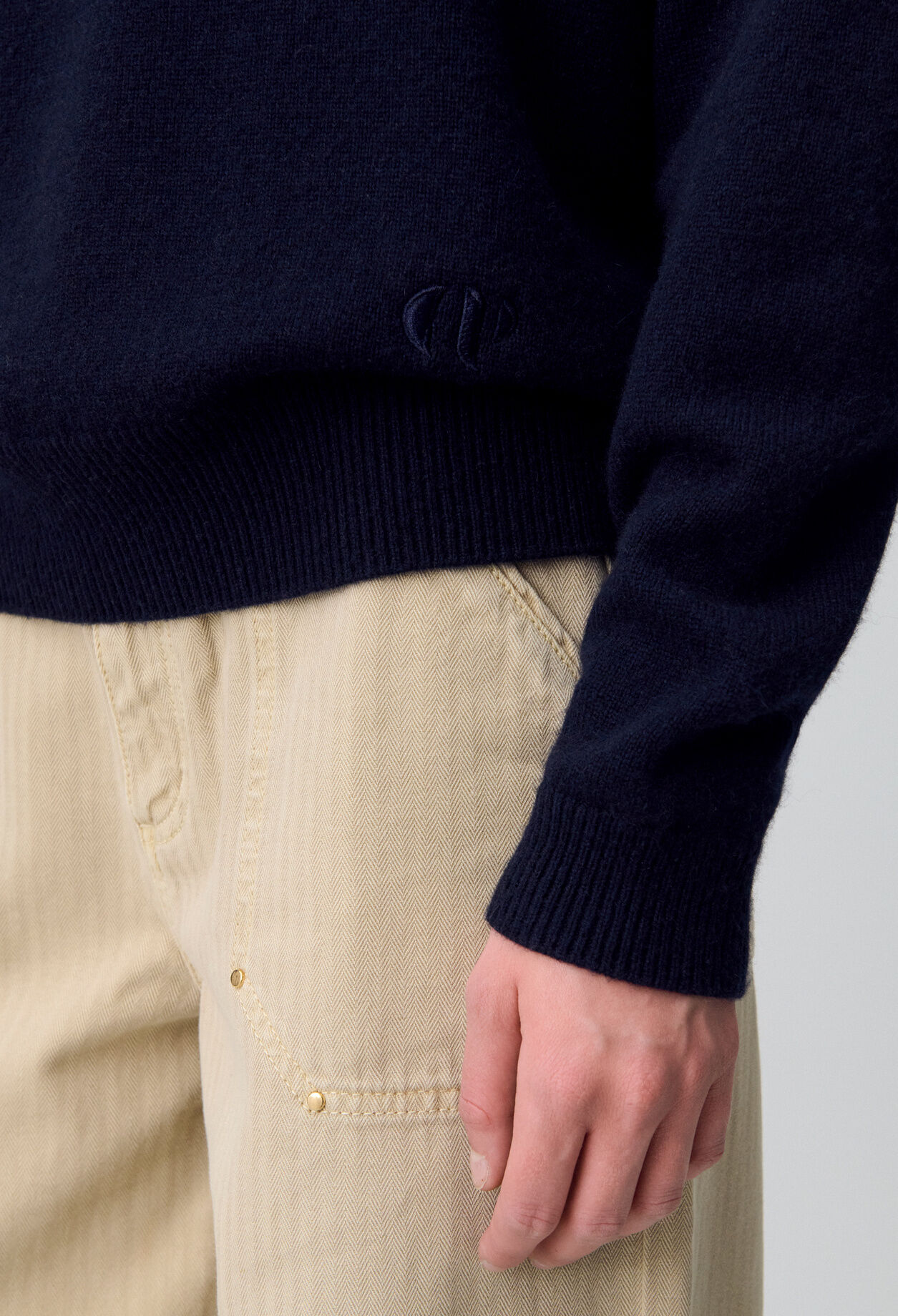 Navy cashmere jumper