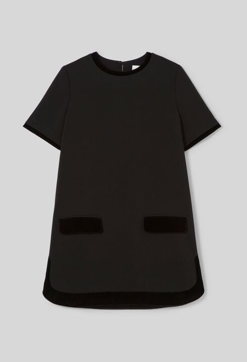 Short velvet dress