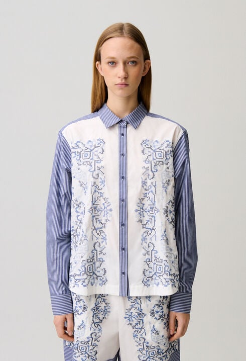 Striped cotton shirt