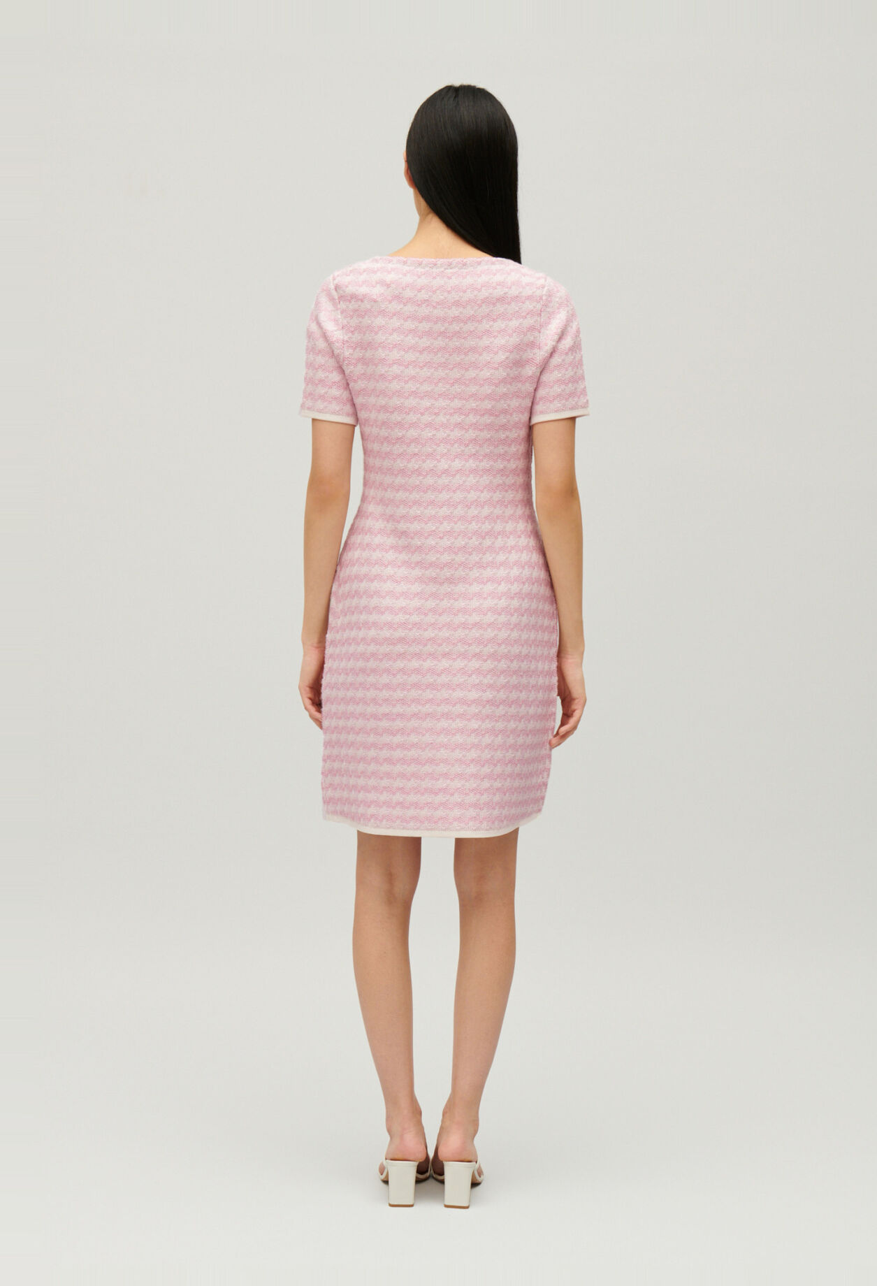 Two-tone knit dress