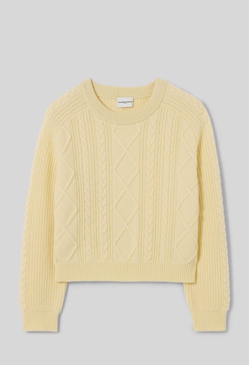 Oversized jacquard jumper
