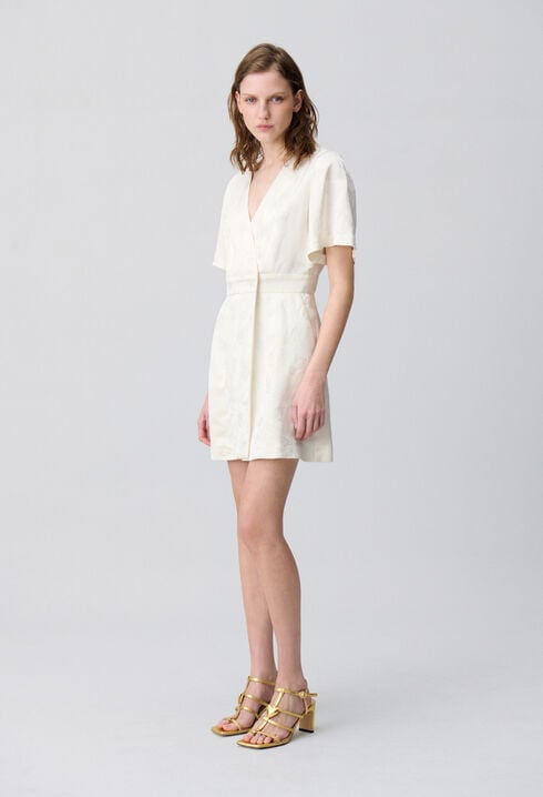 Wrap-Style Mini Dress