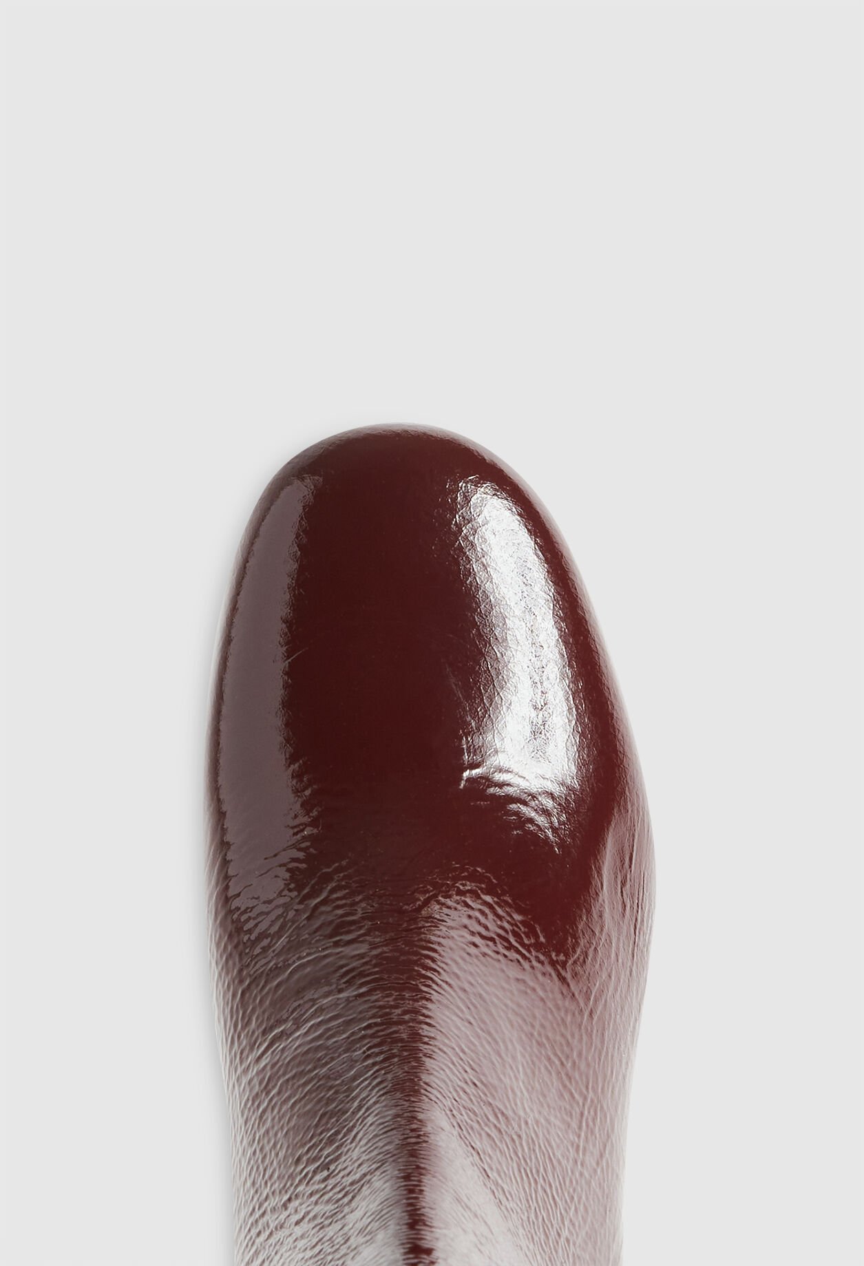 Bottines bordeaux cuir vernis
