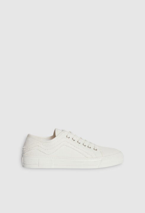 Ecru canvas trainers