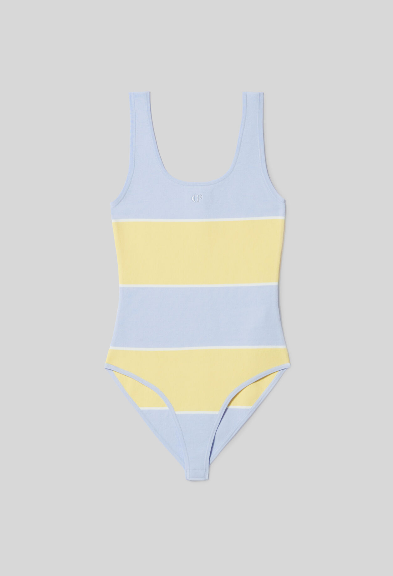 Two-Tone Fine Knit Bodysuit