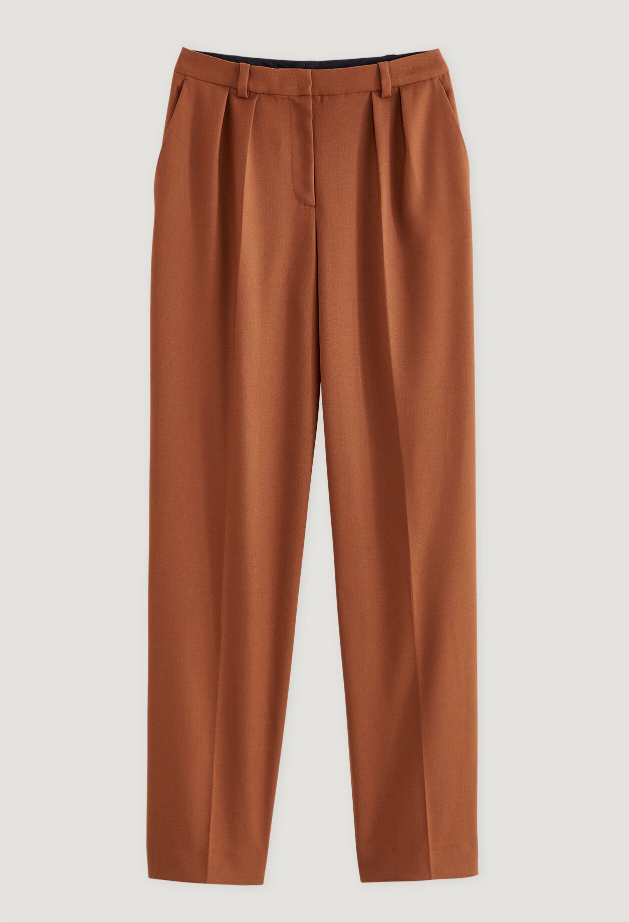 Creased trousers