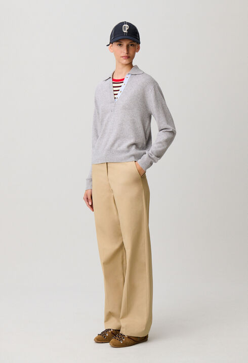 Wool Polo Jumper