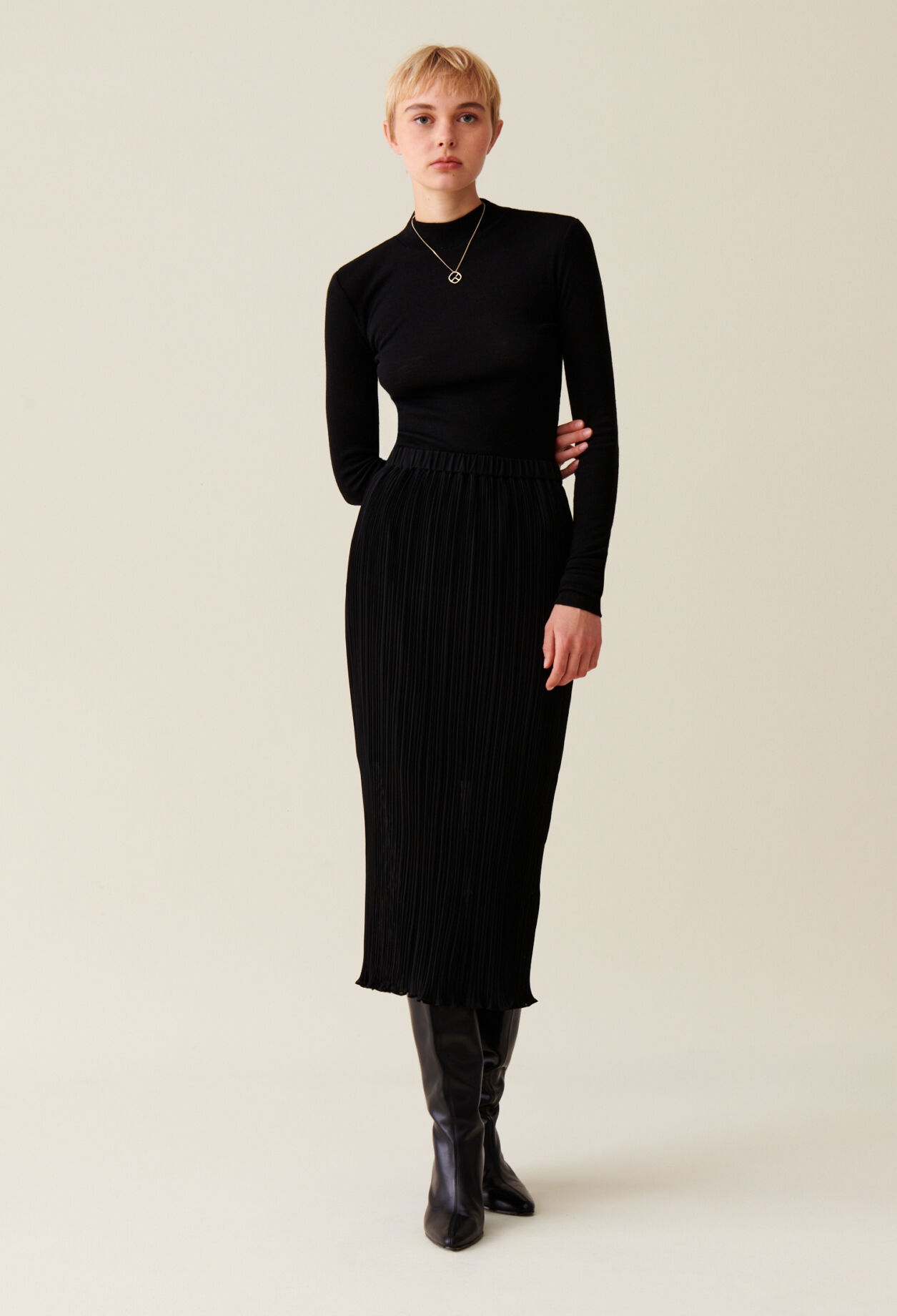 Sheer Pleated Maxi Dress for women | Claudie Pierlot