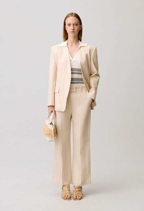 Flowy linen trousers