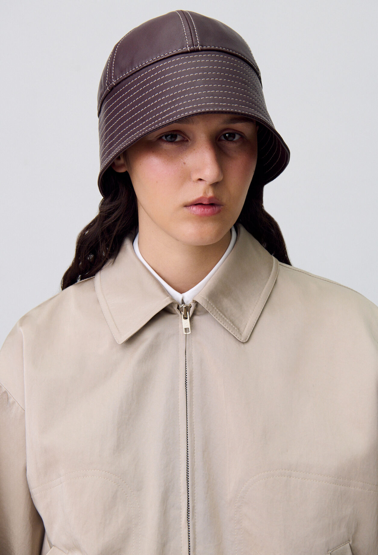 Oversized zip-up jacket