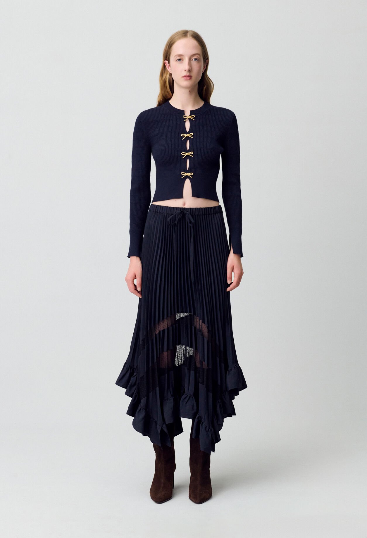Midi pleated skirt 