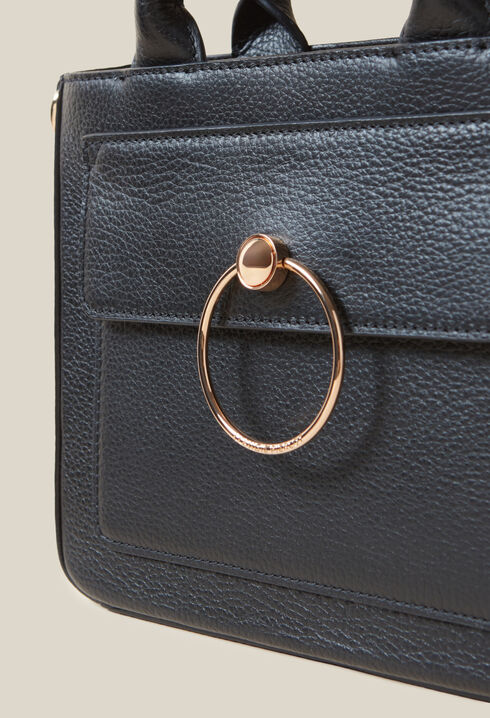 Anouck Grained Leather Bag