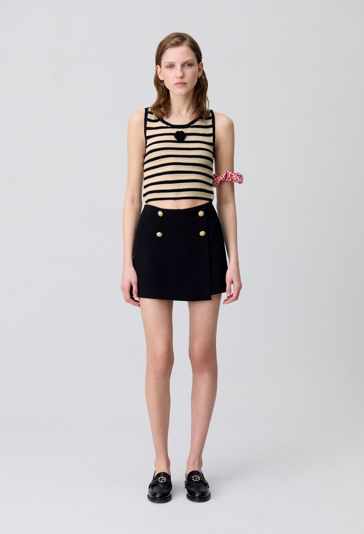 Striped Crochet Top
