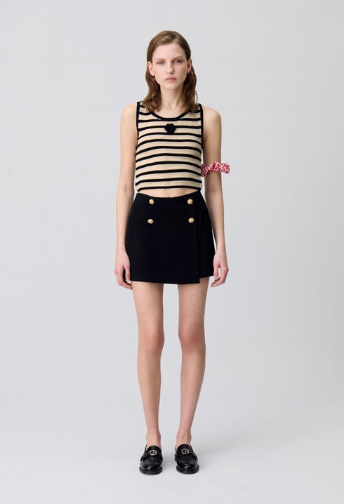 Striped Crochet Top