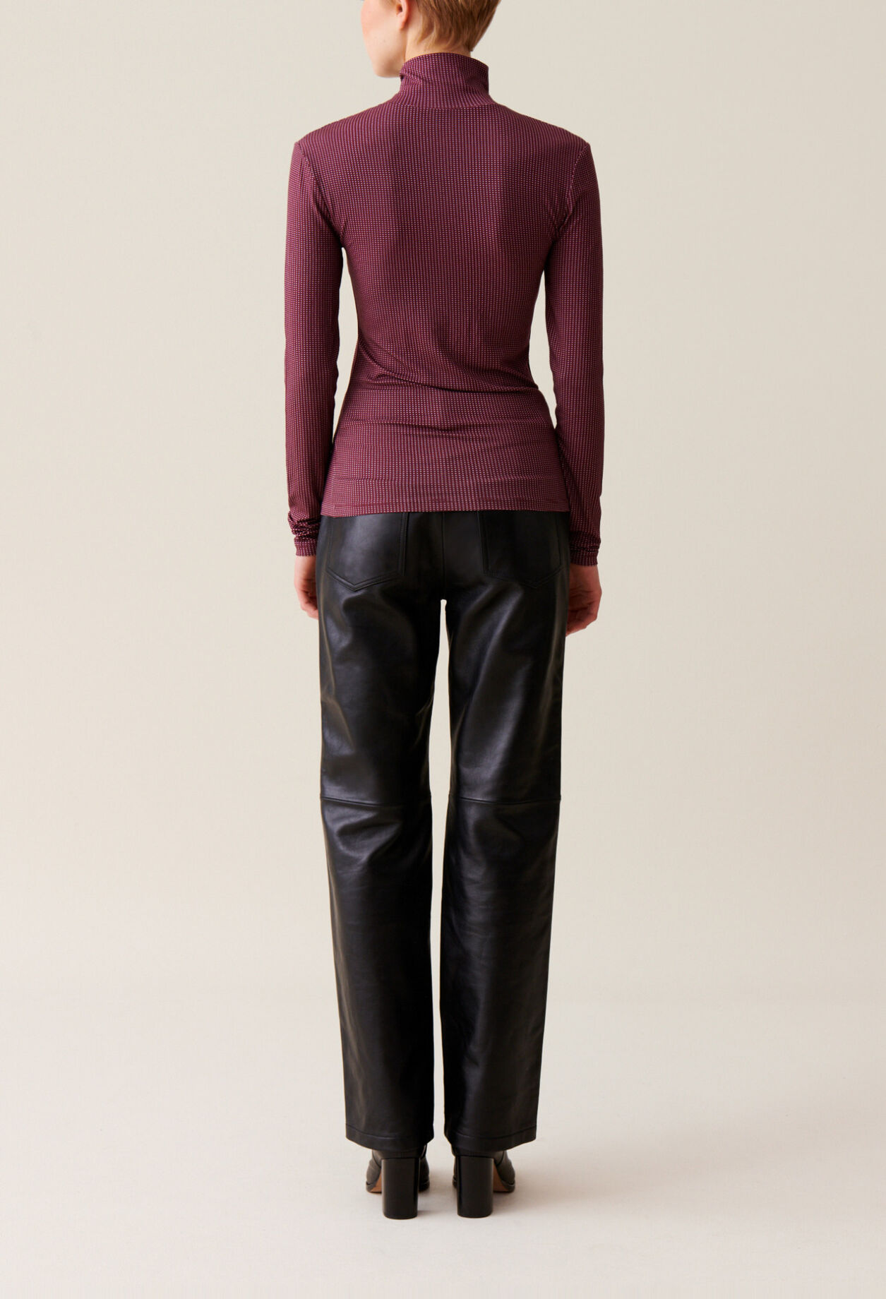 Fitted Funnel Neck Top