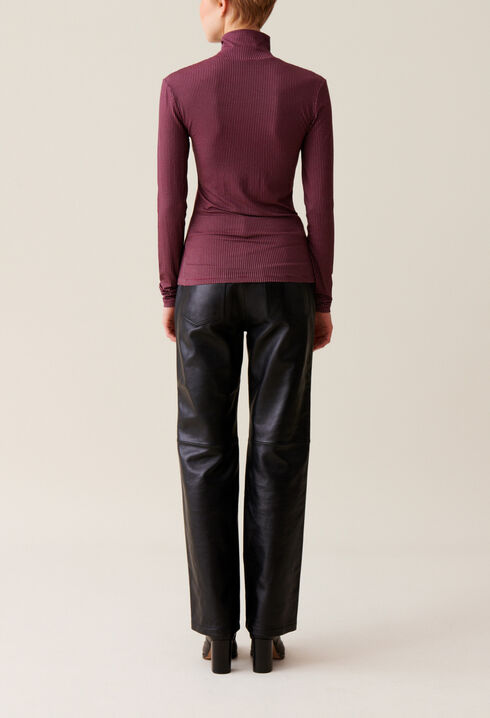 Fitted Funnel Neck Top