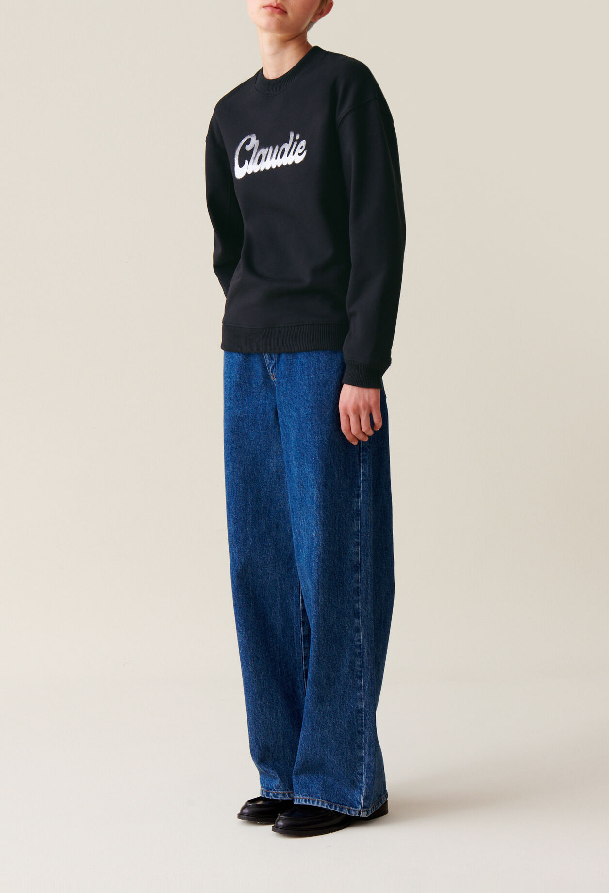 Oversized Claudie Print Sweatshirt