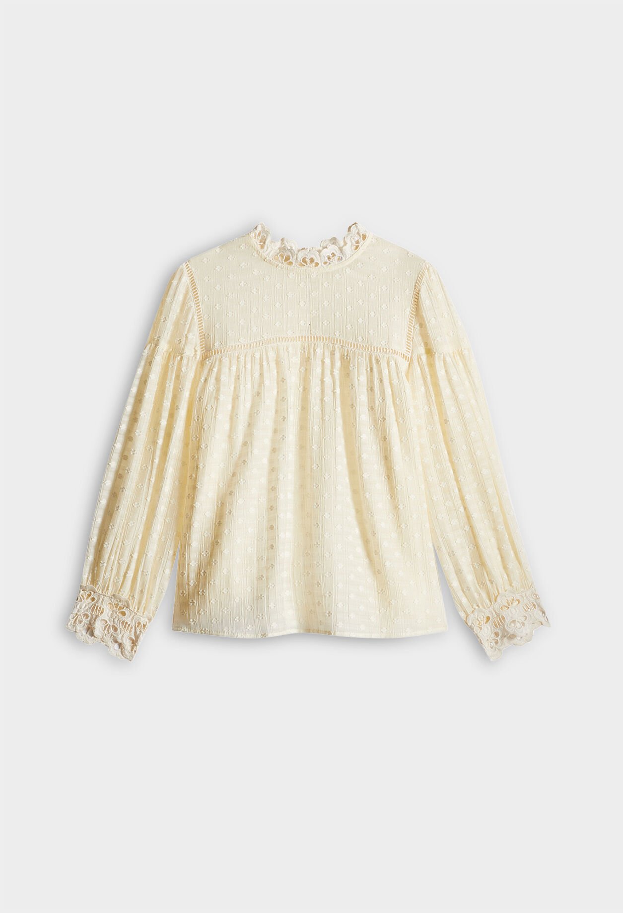 Swiss dot blouse