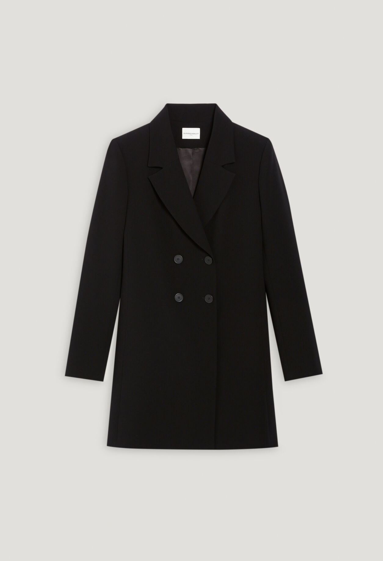 Short black suit dress