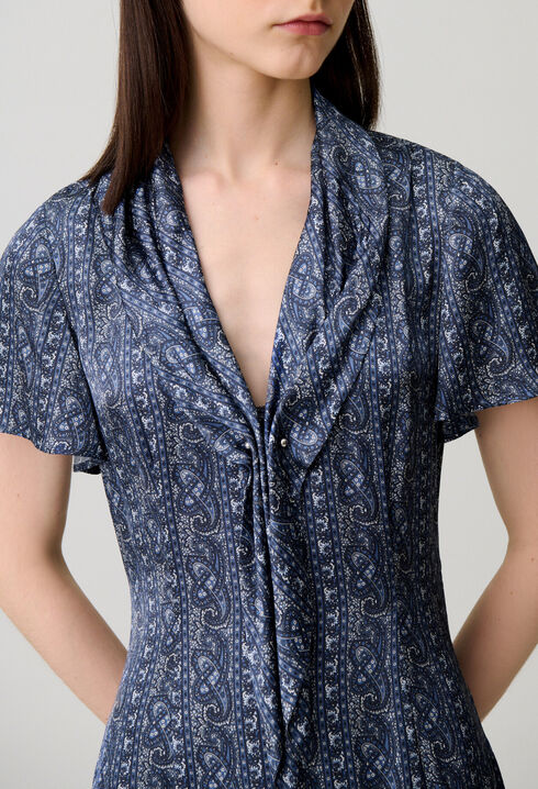 Flowy printed dress