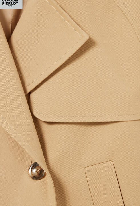 Short trench jacket