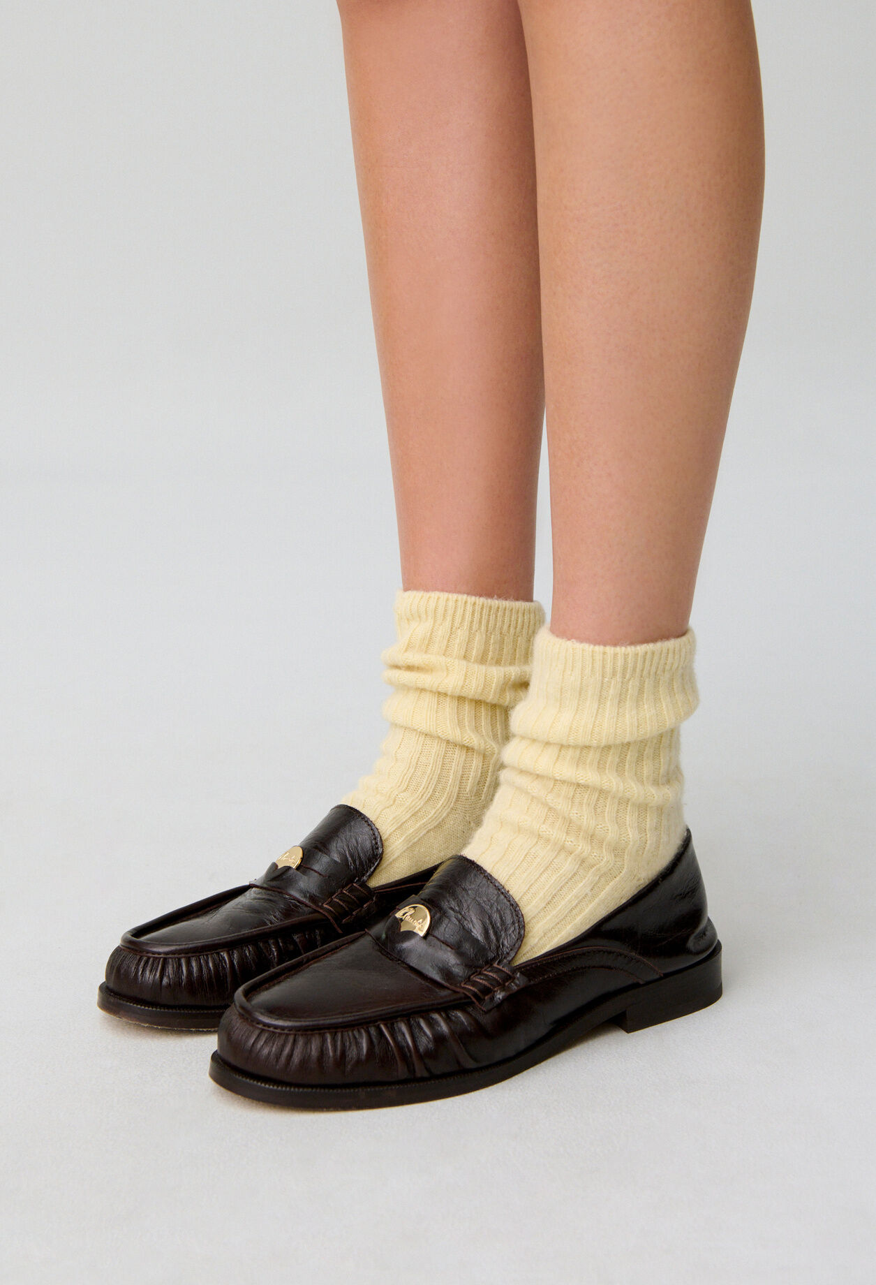 Patent leather loafers