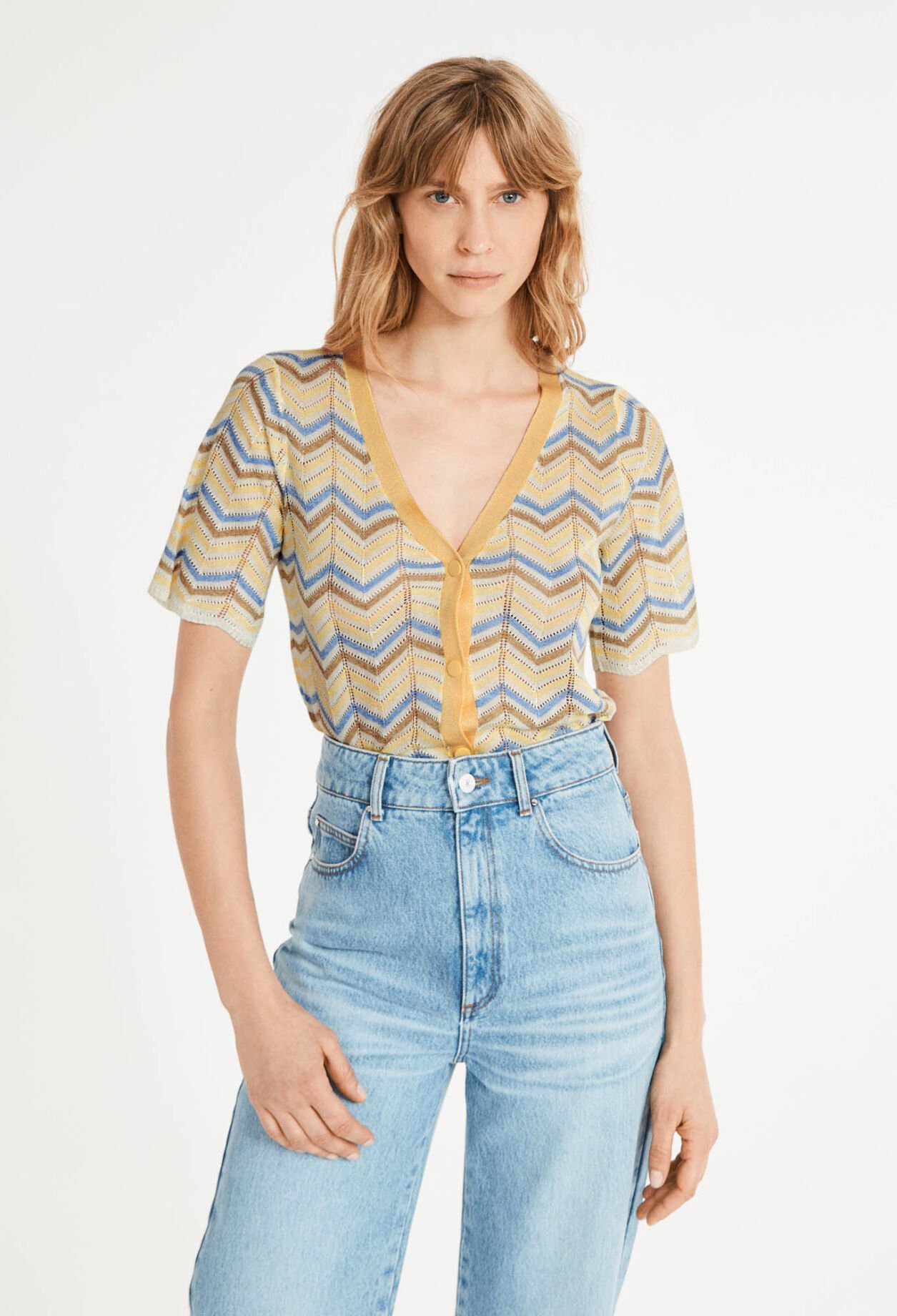 Short sleeve cardigan