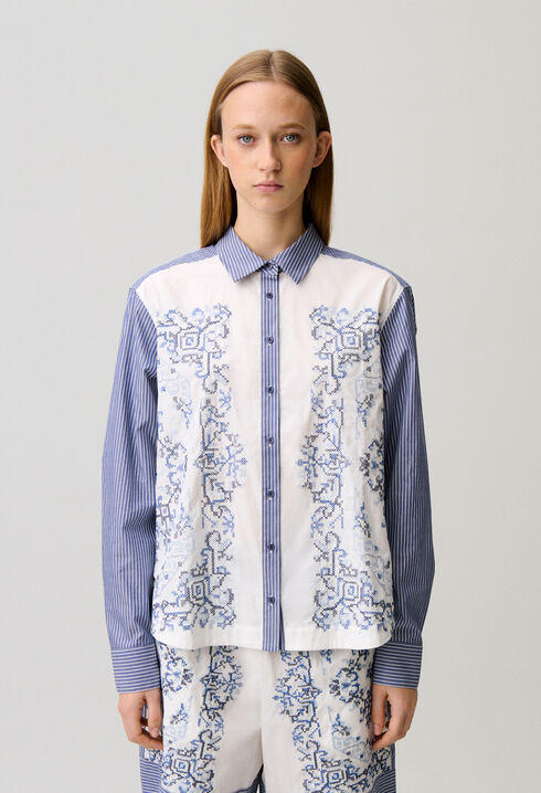 Striped cotton shirt