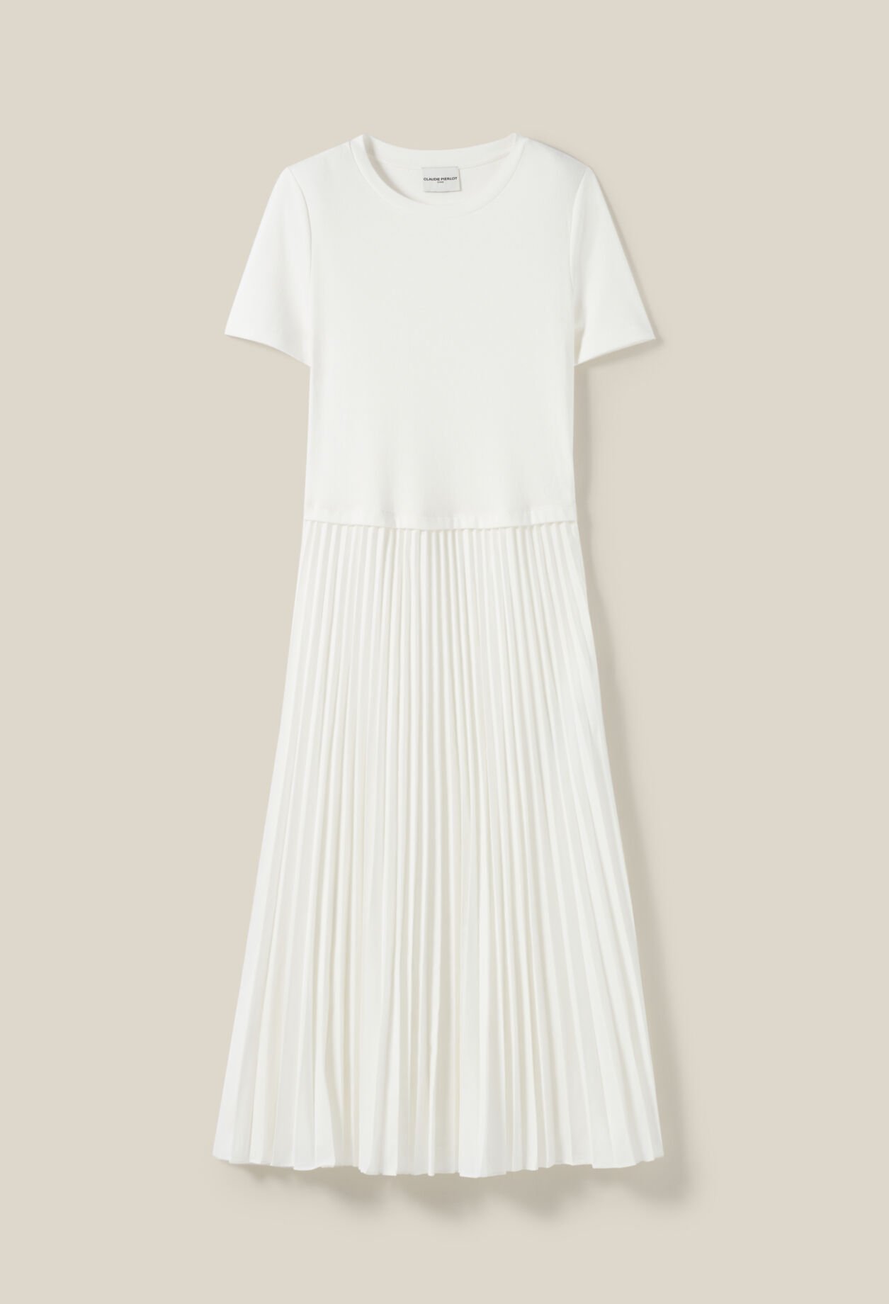 Twist Dual-Fabric Dress
