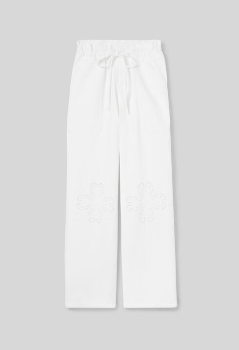 Embroidered baggy jeans