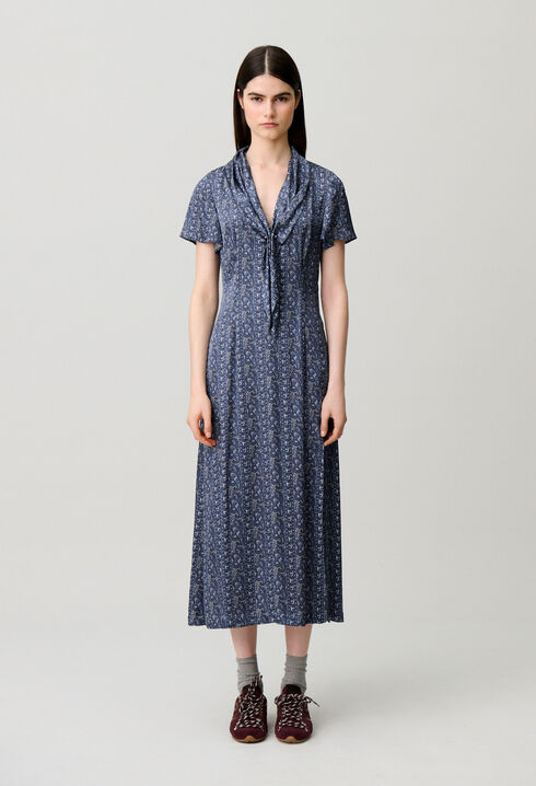 Flowy printed dress
