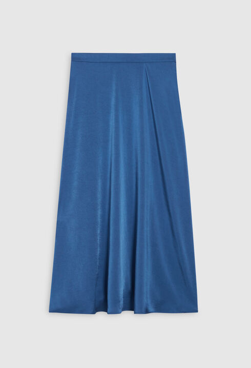 Blue midi skirt