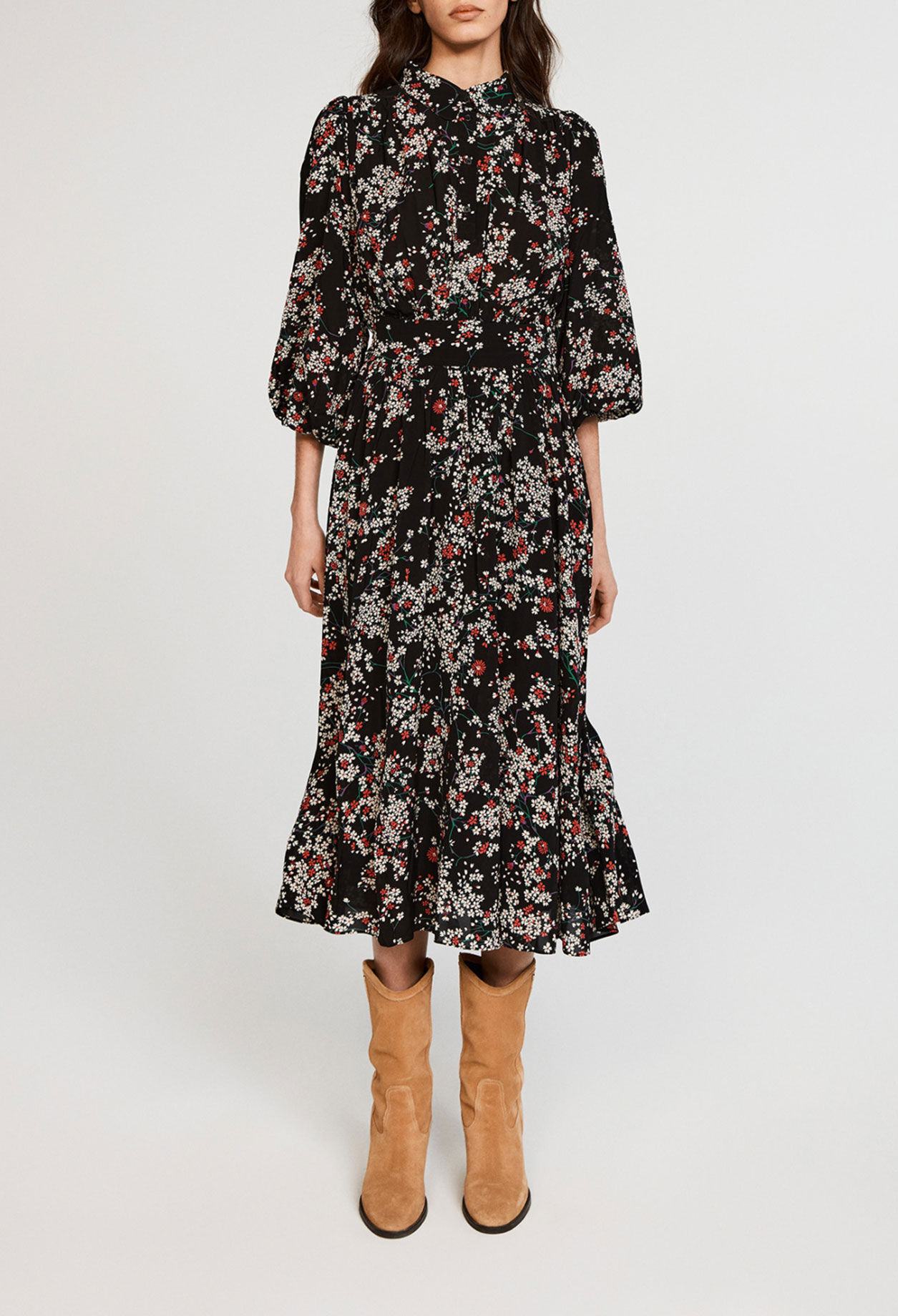 Long belted dress