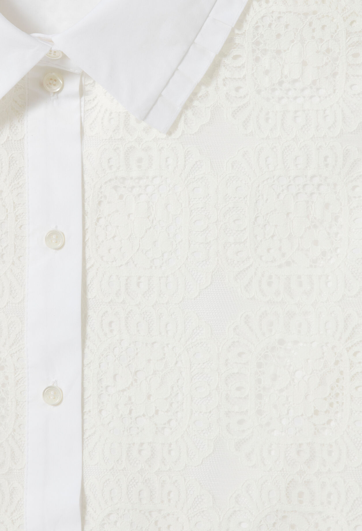 Cropped lace shirt