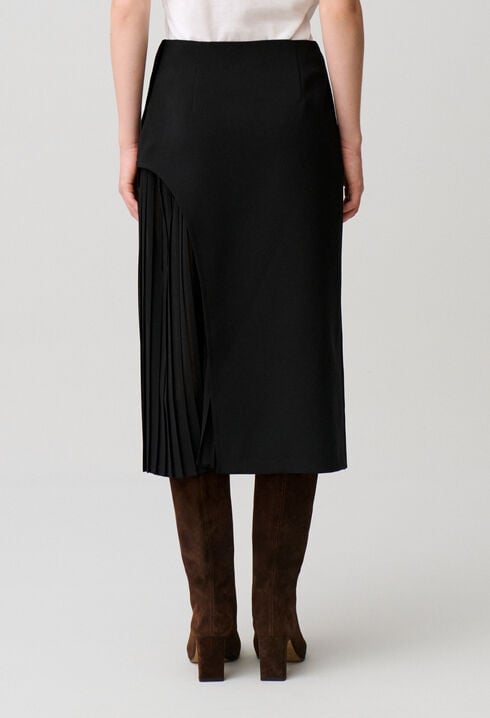 Pleated Midi Skirt