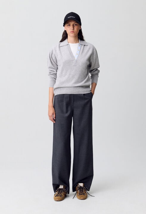 Wool Polo Jumper