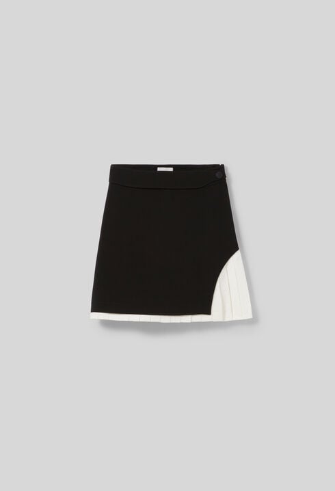 Straight mini skirt