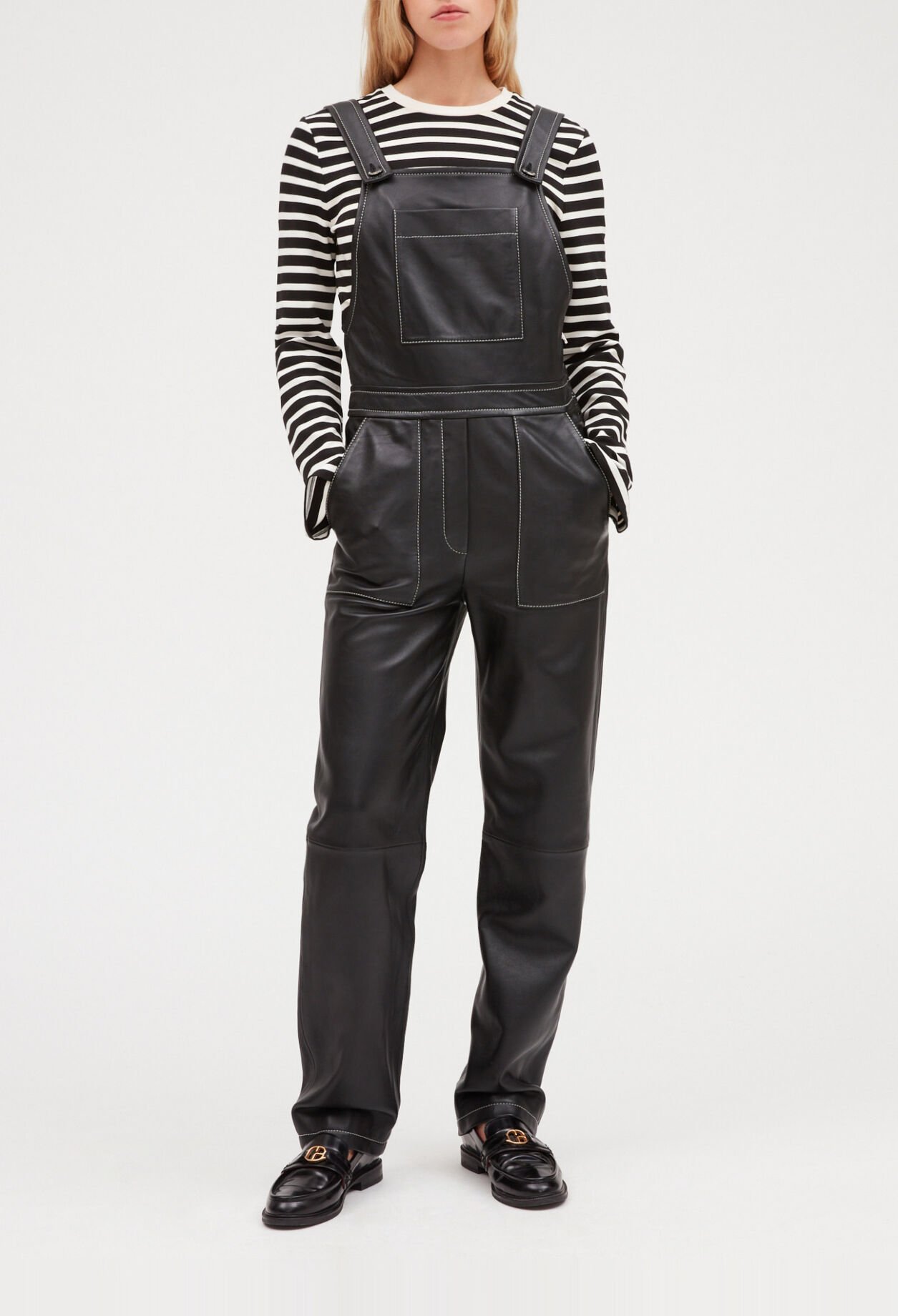 Leather overalls