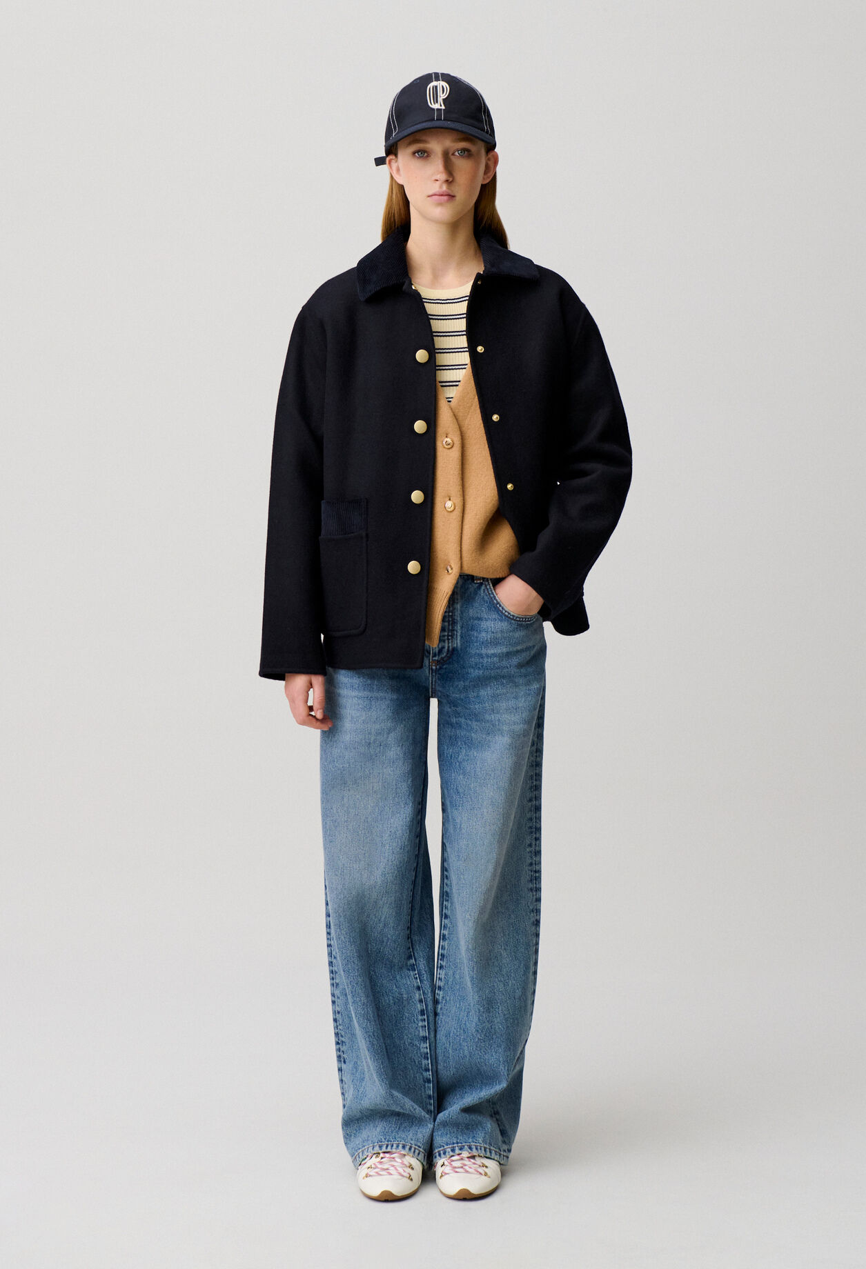 Short Wool Tailored Coat