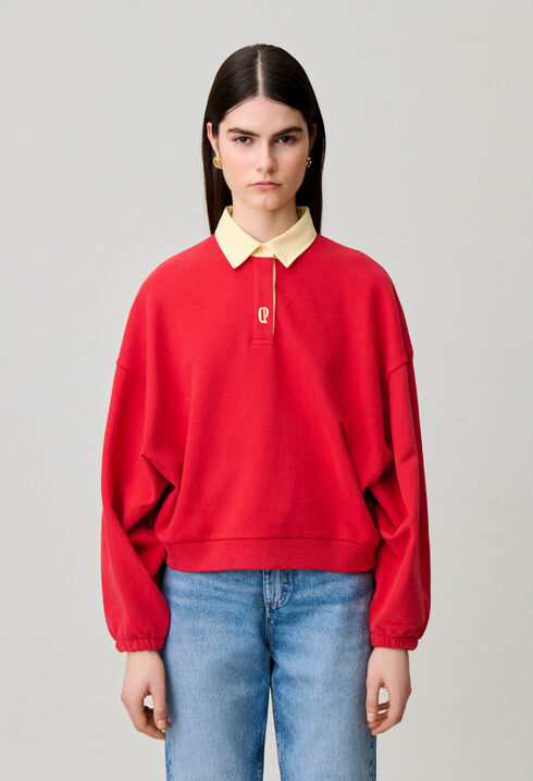 Oversized cotton sweatshirt