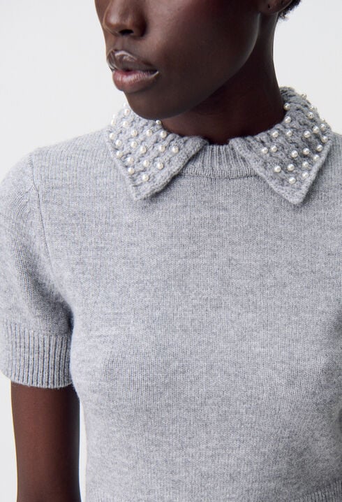 Short knitted top