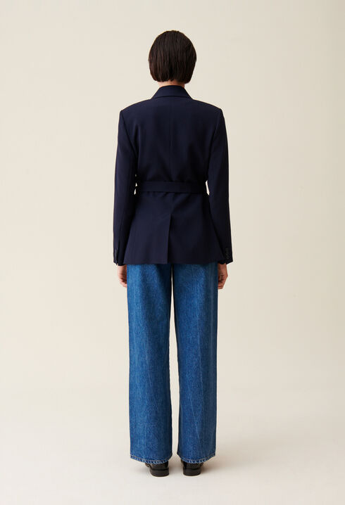 Navy blue suit jacket 