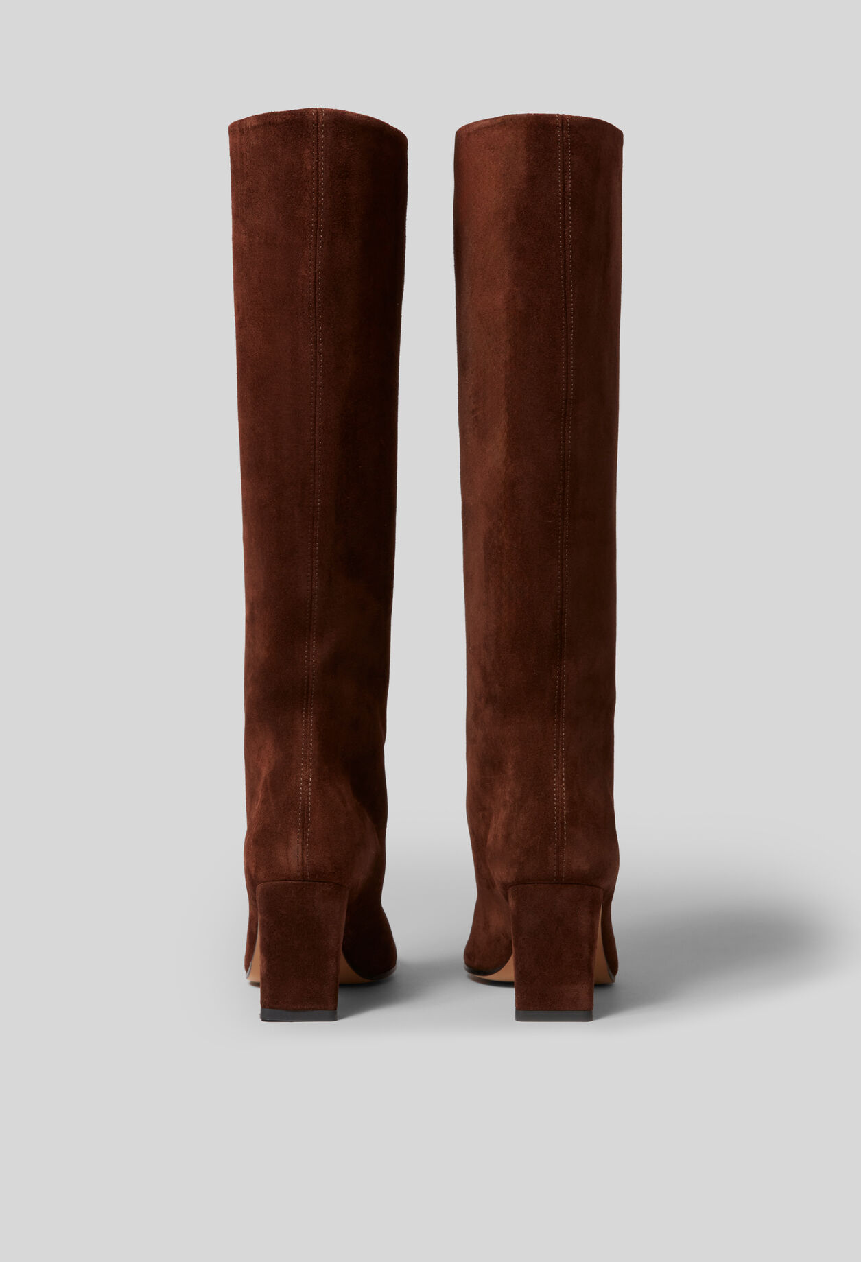 Suede heeled boots