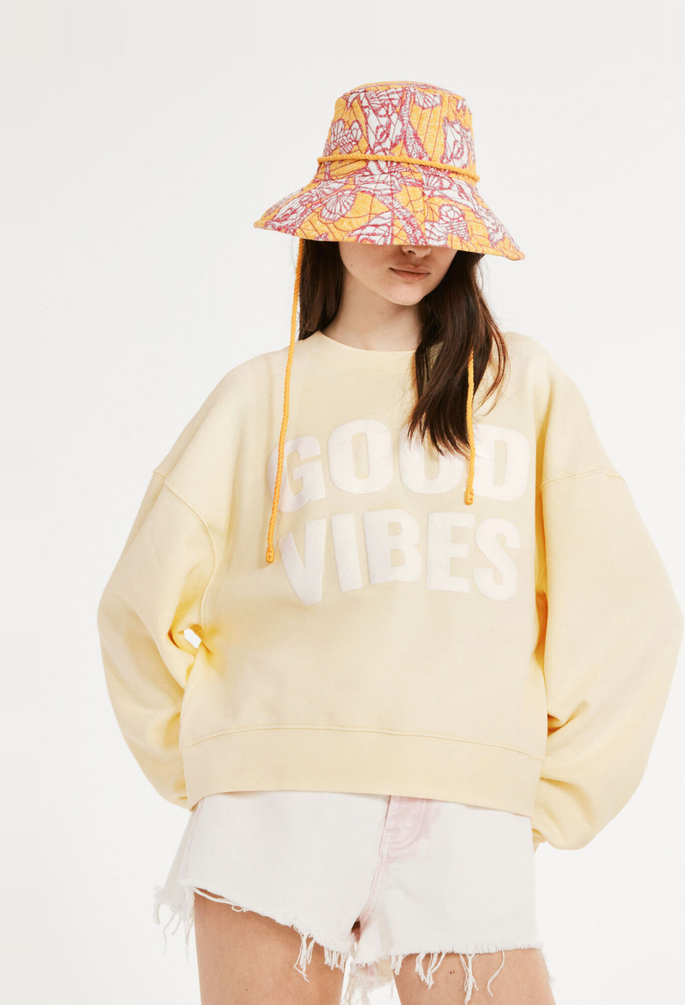Pale yellow sweatshirt