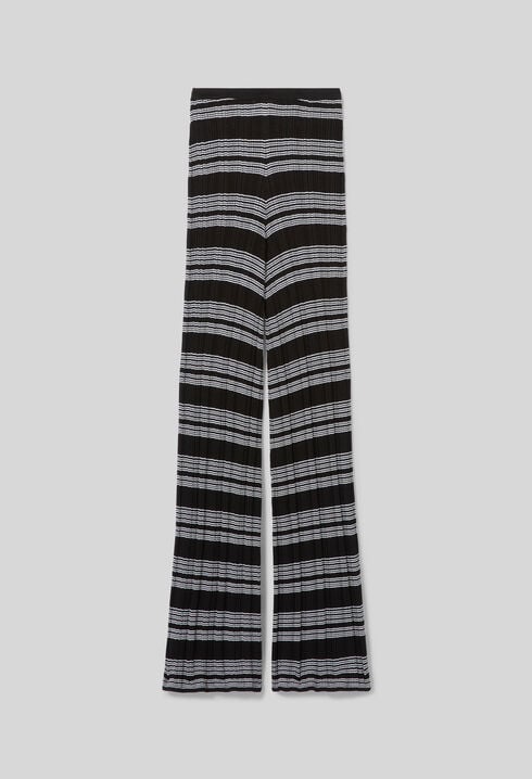 Striped knit pants