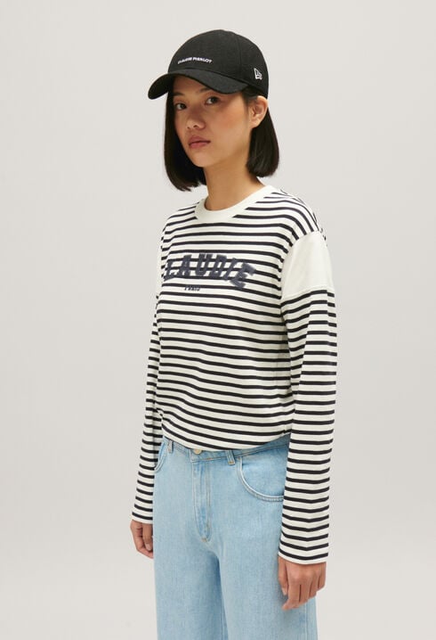 Two-tone Claudie T-shirt 